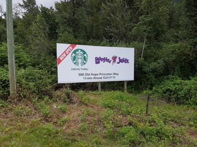 Starbucks/Booster Juice Billboard